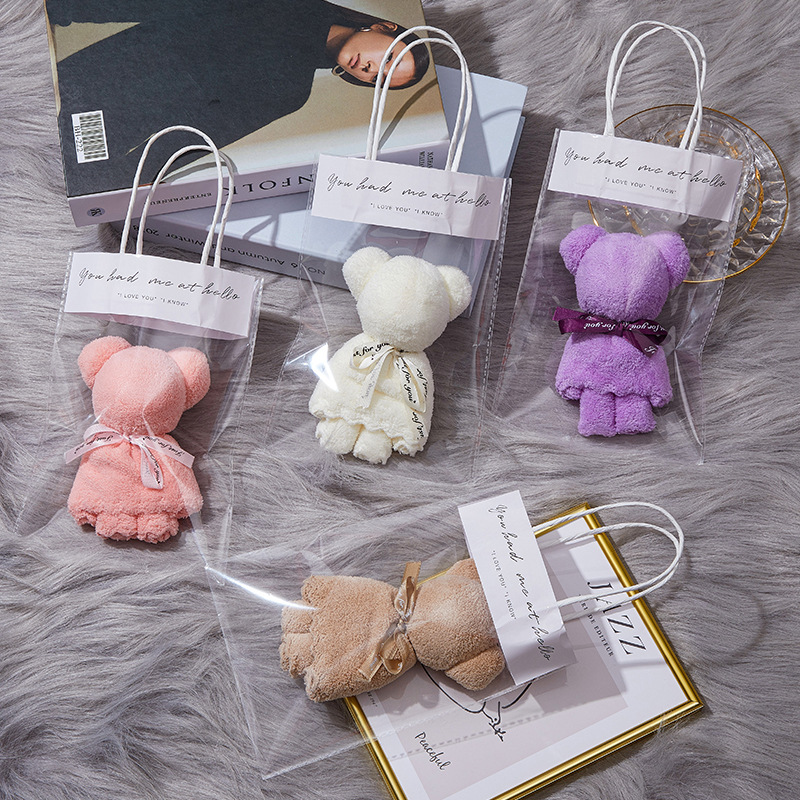Towel Bear with Bag